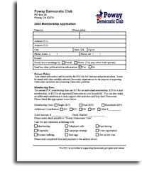 Membership form